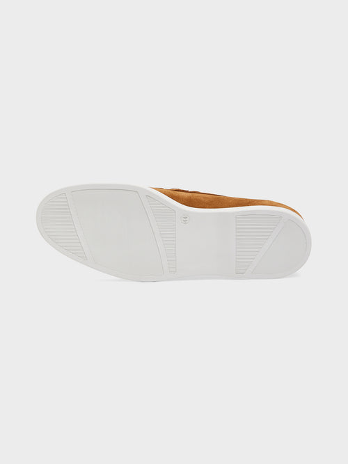 Mocassins en cuir nubuck marron - Father & Sons   - 3 