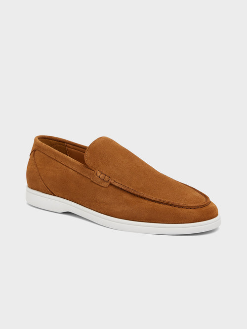 Mocassins en cuir nubuck marron - Father & Sons   -  