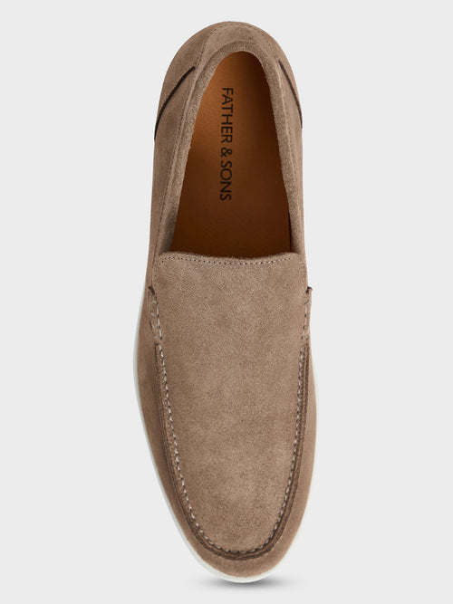 Mocassins en cuir nubuck marron - 2 - Father & Sons   - 6 