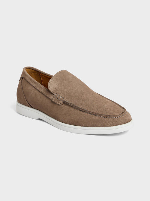 Mocassins en cuir nubuck marron - 1 - Father & Sons   - 6 