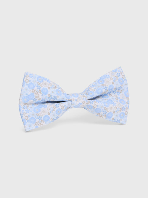 Noeud papillon à motif fleuri bleu jeans - 1 - Father & Sons   - 14 