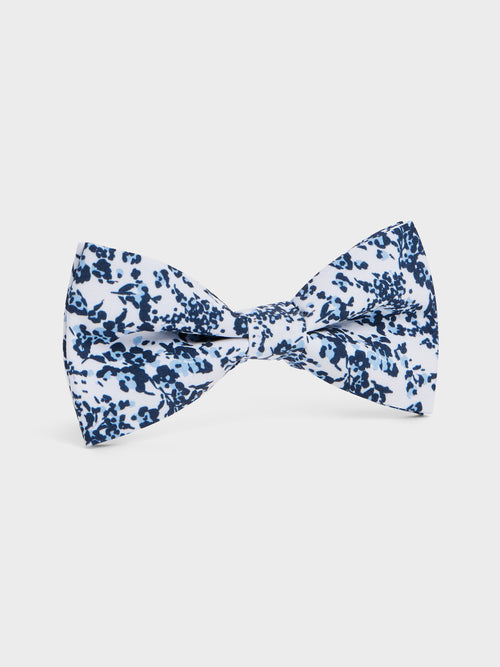 Noeud papillon à motif fleuri bleu marine - Father & Sons   -  