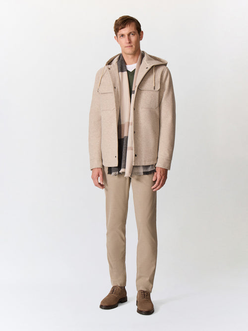 Pantalon casual slack slim beige - Father & Sons   - 3 
