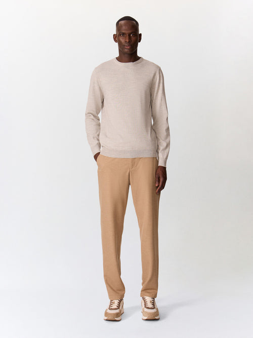 Pantalon casual slack slim camel - Father & Sons   - 4 