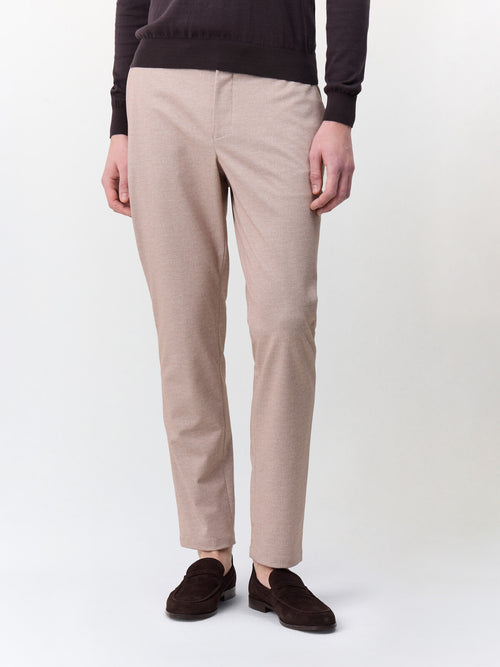 Pantalon casual slack slim beige - 1 - Father & Sons   - 5 
