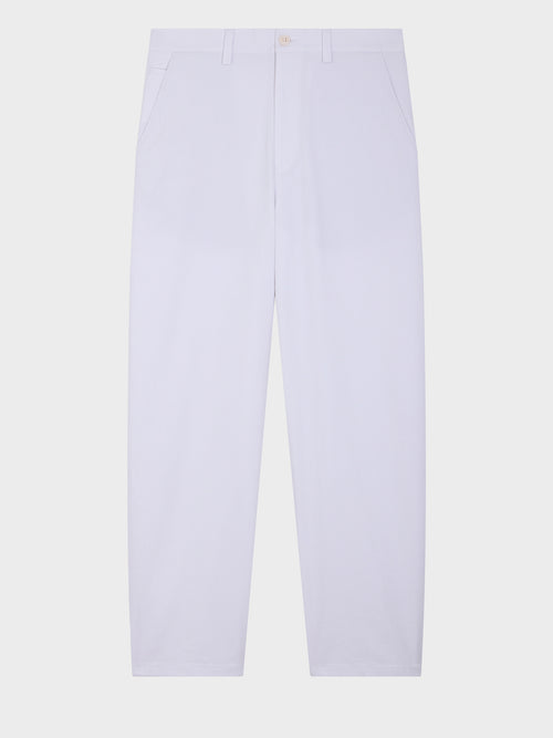 Chino slack regular en coton stretch blanc - Father & Sons   - 6 