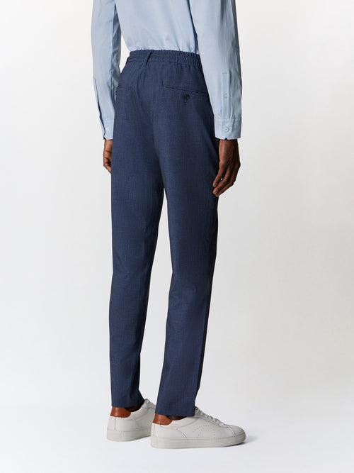 Pantalon casual slack slim bleu indigo - 2 - Father & Sons   - 4 