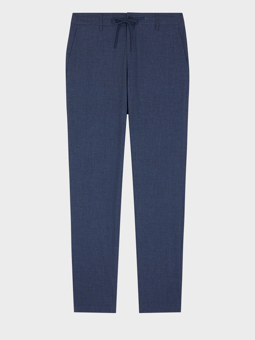 Pantalon casual slack slim bleu indigo - Father & Sons   - 4 