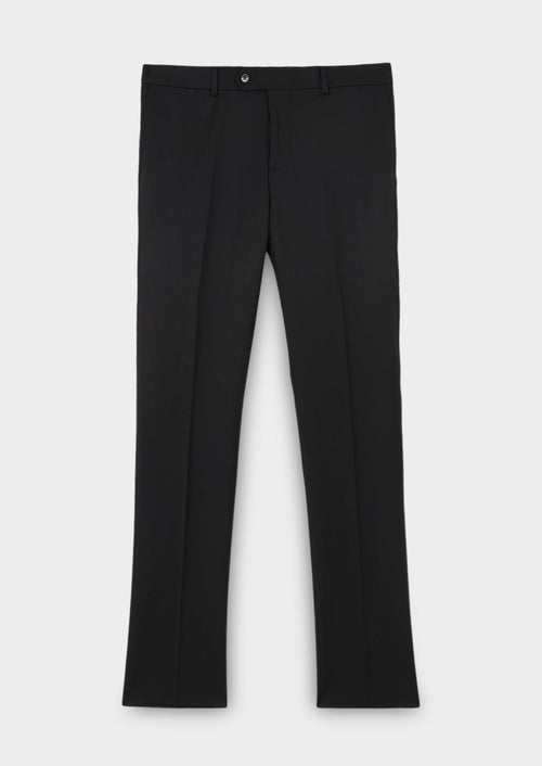 Pantalon de costume Regular en laine Vitale Barberis Canonico unie noire - Father & Sons   - 1 