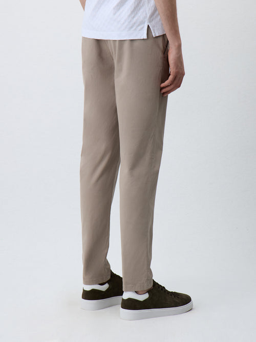 Chino slack skinny 7/8 en coton stretch beige - 2 - Father & Sons   - 19 
