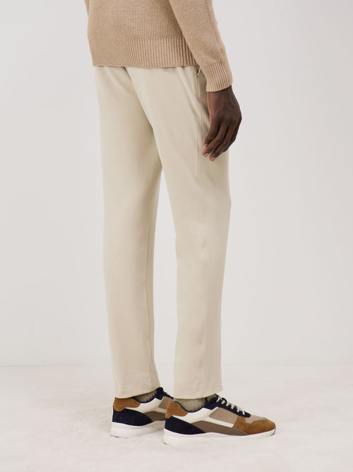 Pantalon casual slack skinny beige - 2 - Father & Sons   - 17 