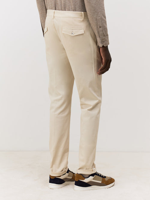 Chino slack skinny en coton stretch ficelle - 2 - Father & Sons   - 10 
