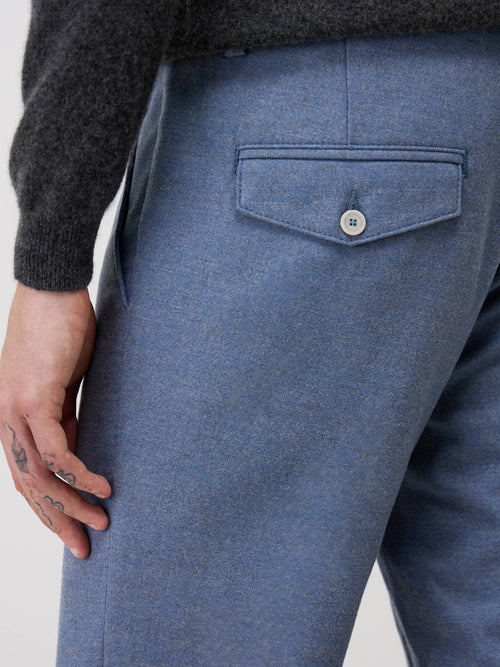 Chino slack skinny bleu turquin - Father & Sons   - 3 