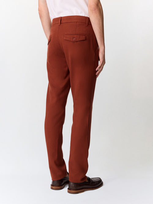 Chino slack slim terracotta - 2 - Father & Sons   - 14 