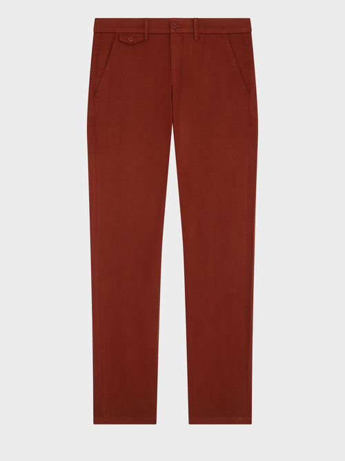 Chino slack slim terracotta - 1 - Father & Sons   - 6 