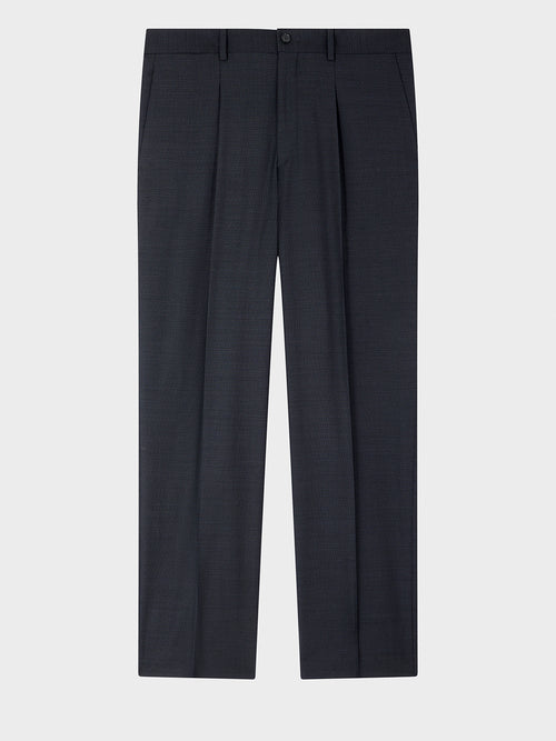 Pantalon coordonnable en laine anthracite - Father & Sons   - 5 