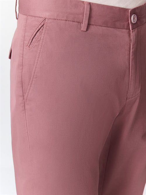 Chino slack slim en coton stretch violet - Father & Sons   - 3 