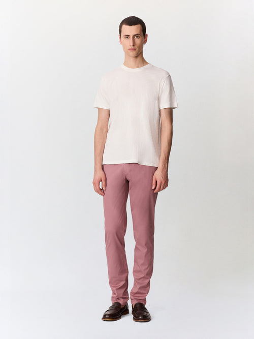 Chino slack slim en coton stretch violet - Father & Sons   - 4 