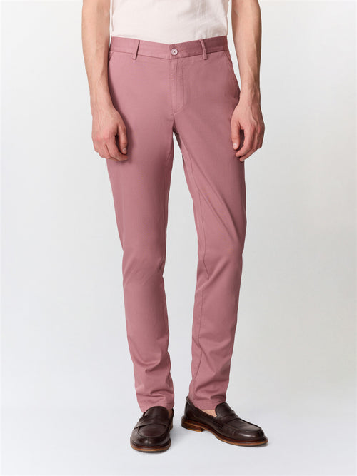 Chino slack slim en coton stretch violet - 1 - Father & Sons   - 12 