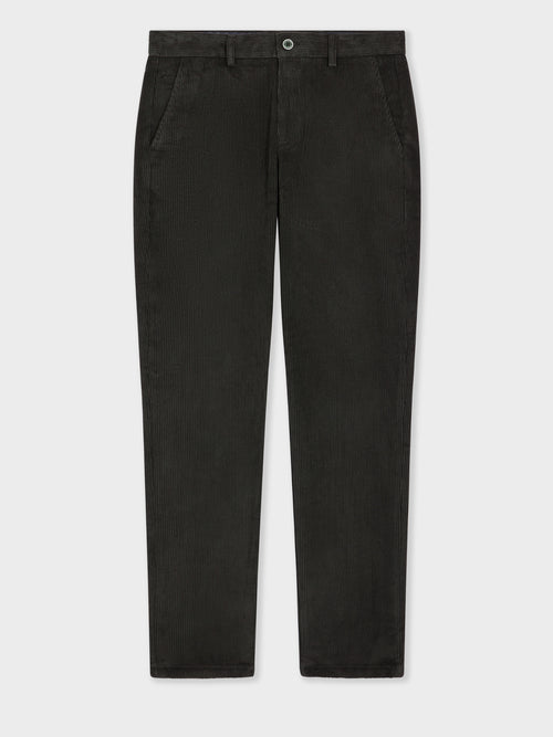 Chino slack semi regular en velours côtelé kaki - 1 - Father & Sons   - 3 