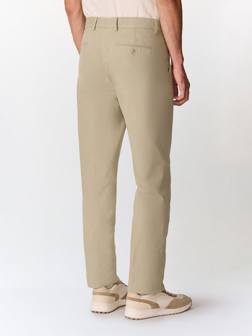 Chino slack regular en coton kaki - Father & Sons   - 2 