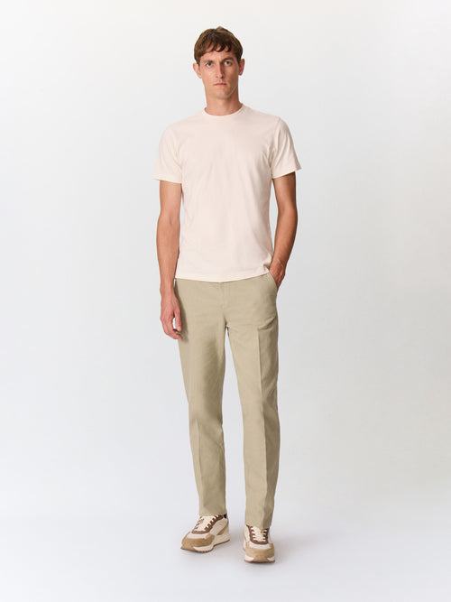 Chino slack regular en coton kaki - Father & Sons   - 4 