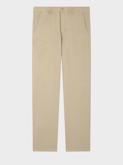 Chino slack regular en coton kaki - Father & Sons   - 5 