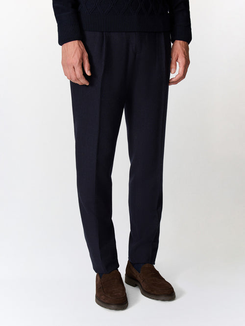 Chino slack semi regular bleu marine - Father & Sons   - 1 