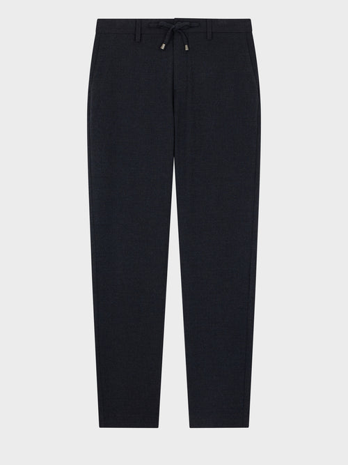 Pantalon casual slack slim bleu marine - Father & Sons   - 5 