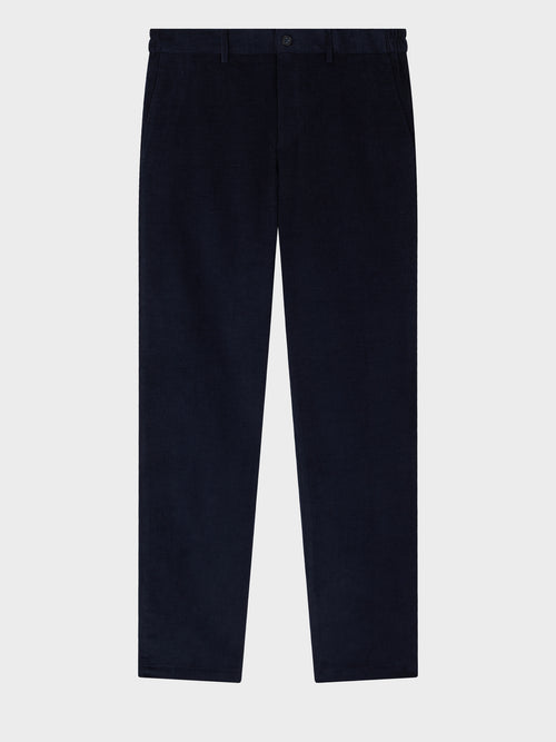 Chino slack regular en velours côtelé bleu marine - Father & Sons   - 5 