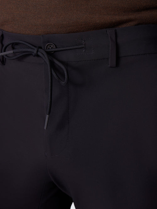 Pantalon coordonnable casual bleu marine - Father & Sons   - 3 
