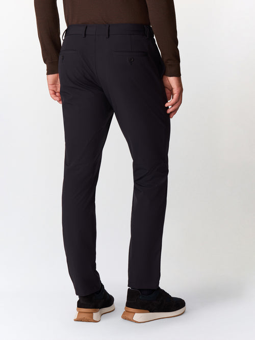 Pantalon coordonnable casual bleu marine - Father & Sons   - 2 