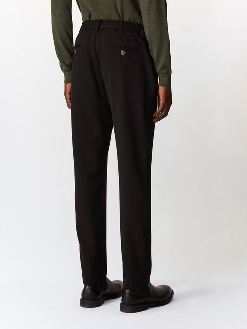 Pantalon casual slack slim noir - Father & Sons   - 2 
