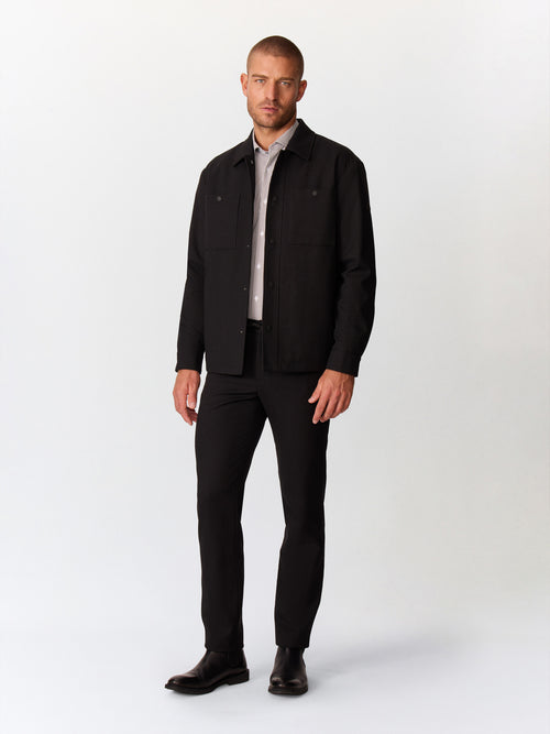 Pantalon casual slack slim noir - Father & Sons   - 4 
