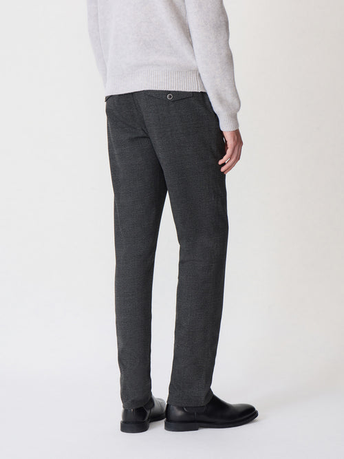 Chino slack regular anthracite Prince de Galles - 2 - Father & Sons   - 2 