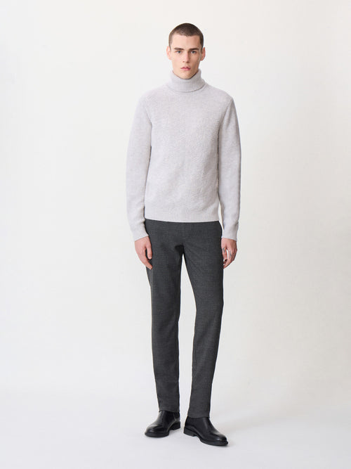 Chino slack regular anthracite Prince de Galles - Father & Sons   - 4 