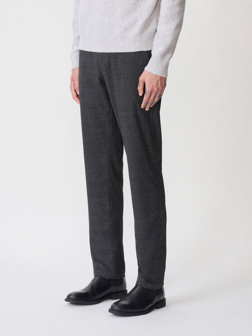 Chino slack regular anthracite Prince de Galles - 1 - Father & Sons   - 2 