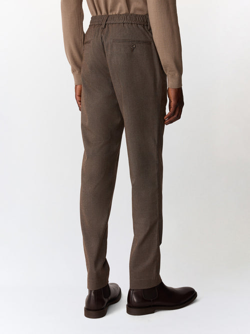 Pantalon casual slack slim marron - Father & Sons   - 2 