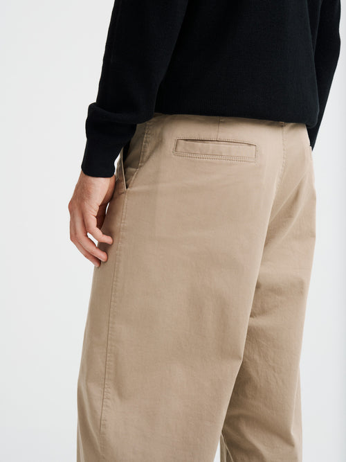 Pantalon de travail en coton stretch beige - Father & Sons   - 5 