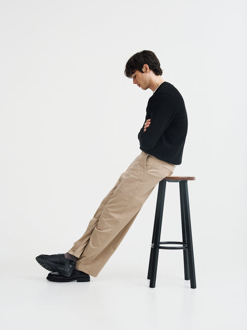 Pantalon de travail en coton stretch beige - Father & Sons   - 6 