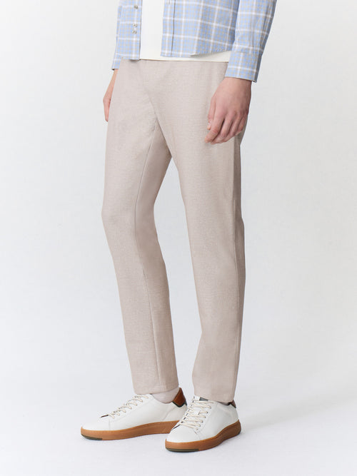 Pantalon casual slack regular beige - 1 - Father & Sons   - 11 
