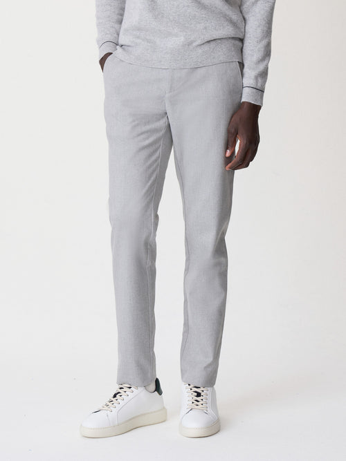 Pantalon casual slack regular gris - 1 - Father & Sons   - 5 