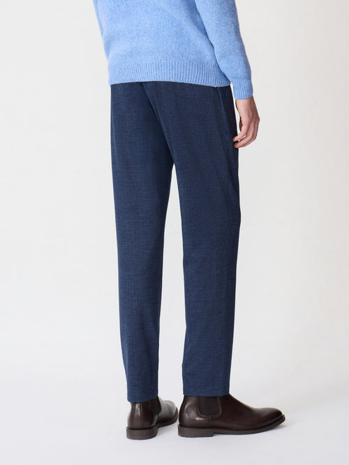 Pantalon casual slack regular bleu indigo - 2 - Father & Sons   - 17 