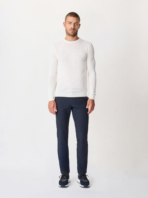 Pantalon coordonnable slim bleu marine - Father & Sons   - 4 