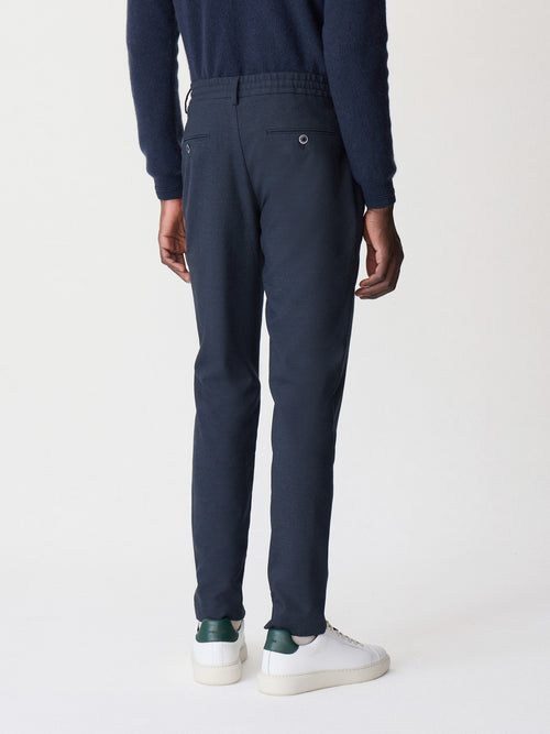 Pantalon casual slack regular bleu marine - 2 - Father & Sons   - 14 