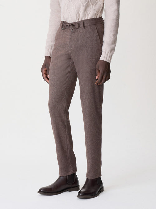 Pantalon casual slack regular marron - 1 - Father & Sons   - 20 
