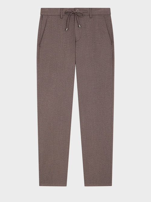 Pantalon casual slack regular marron - Father & Sons   - 5 
