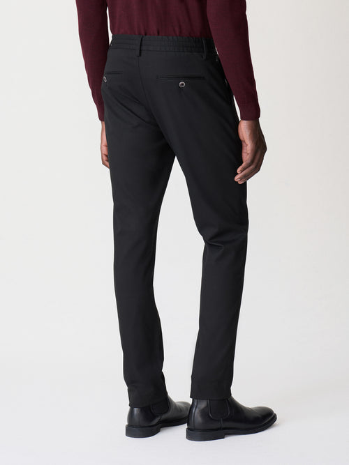 Pantalon casual slack regular noir - 2 - Father & Sons   - 13 