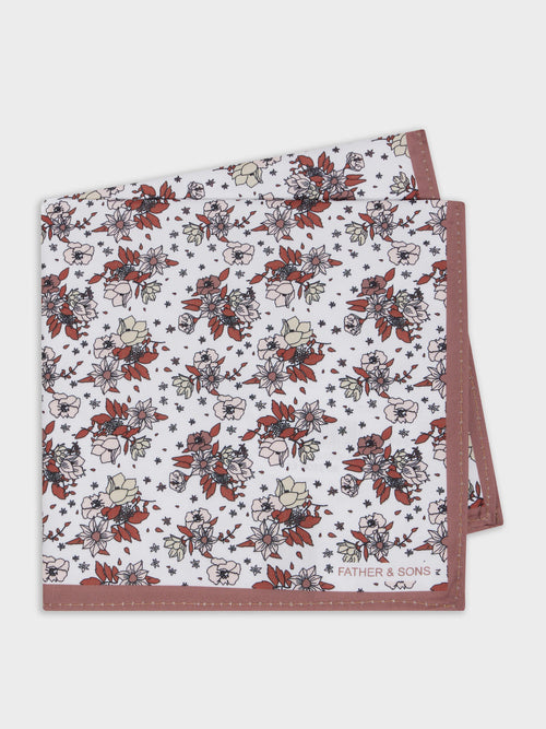 Pochette à motif fleuri rose - 1 - Father & Sons   - 4 