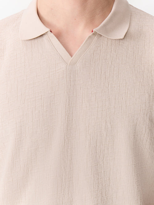 Polo regular en coton beige - Father & Sons   - 3 